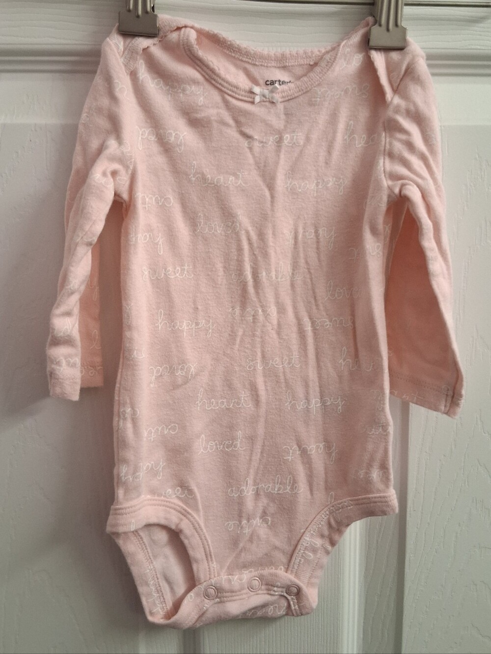 Carters 6 Months Pink Bodysuit
